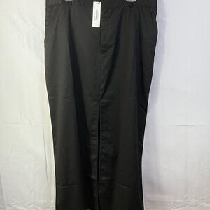 The Drop Black Maxi Skirt Real Front Pockets Faux Back Pockets Size XXL